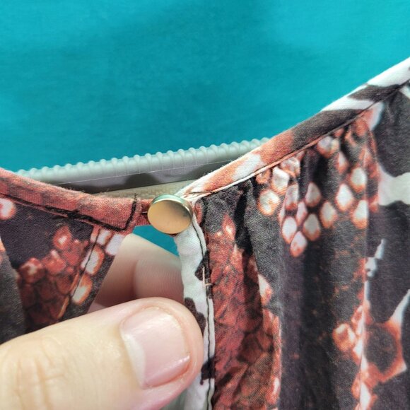 Tart Womens Sleeveless Snake Print Dress Size S 100% Rayon - Picture 9 of 9